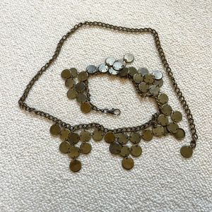 Vintage Metal Disk and Chain Belt